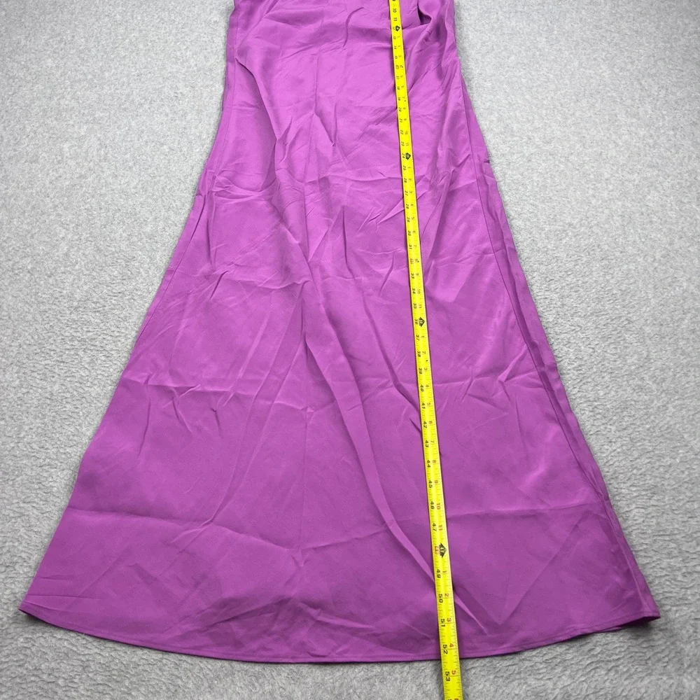 NEW Abercrombie & Fitch Maxi Dress‎ Womens XS Purple High Neck Drape Sleeveless